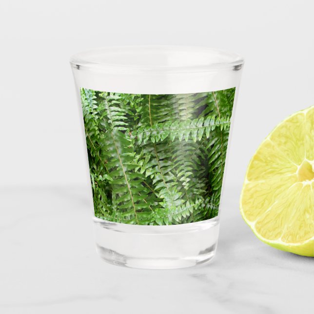 Außengrenzen I Grüne Natur Schnapsglas (Vorderseite)