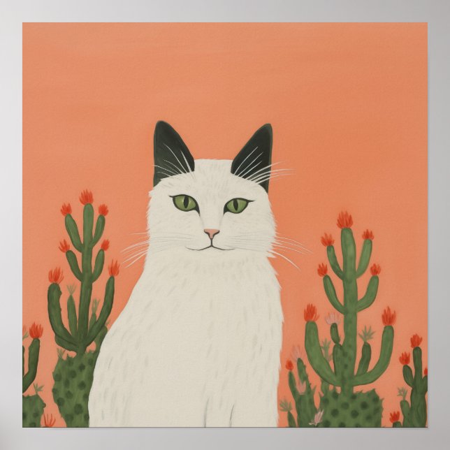 Außenkatze Poster (Vorne)