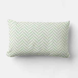 Außenkissen Minze Green Herringbone-Muster Kissen Für Draußen