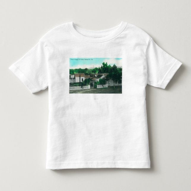 Außenluftaufnahme der französischen Hütte Kleinkind T-shirt (Vorderseite)