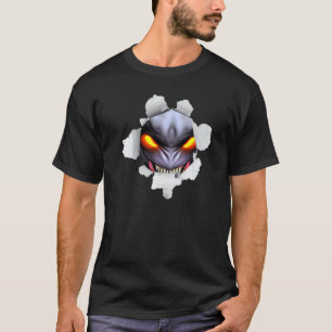 Außenraum Mars Bösewicht Alien Zerrissenes Tuch MA T-Shirt