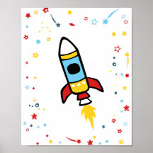 Außenraumdekor, Raketenabdruck 8x10
