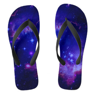 Außenraumgalaxie / Nebel Blauer Zackenbarsch Flip Flops