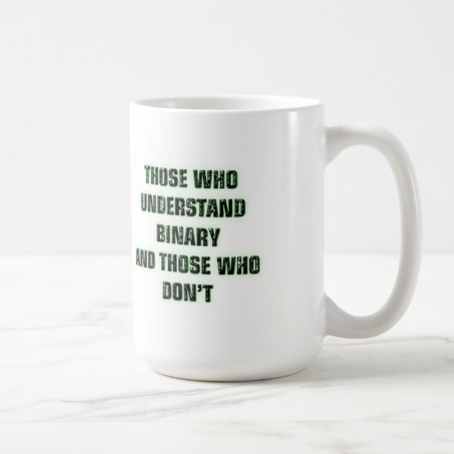 Aussenseiter - binärer Witz Kaffeetasse (Rechts)