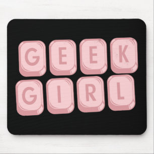 Aussenseiter-Mädchen-Rosa-Tastatur Mousepad