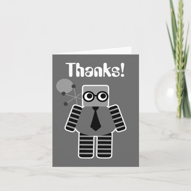 Aussenseiter-Roboter danken Ihnen Karten (Vorderseite)