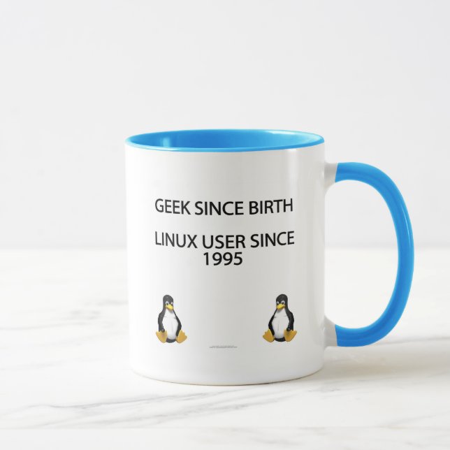 Aussenseiter seit Geburt. Linux-Benutzer seit Tasse (Rechts)