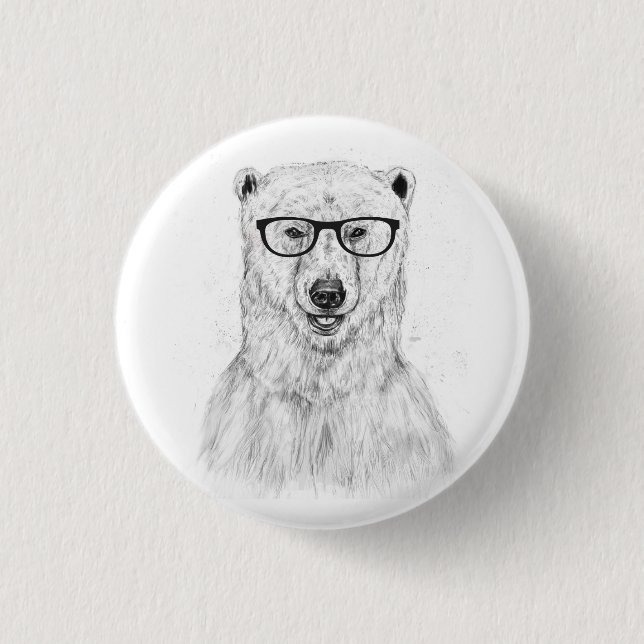 Aussenseiterbär Button (Vorderseite)