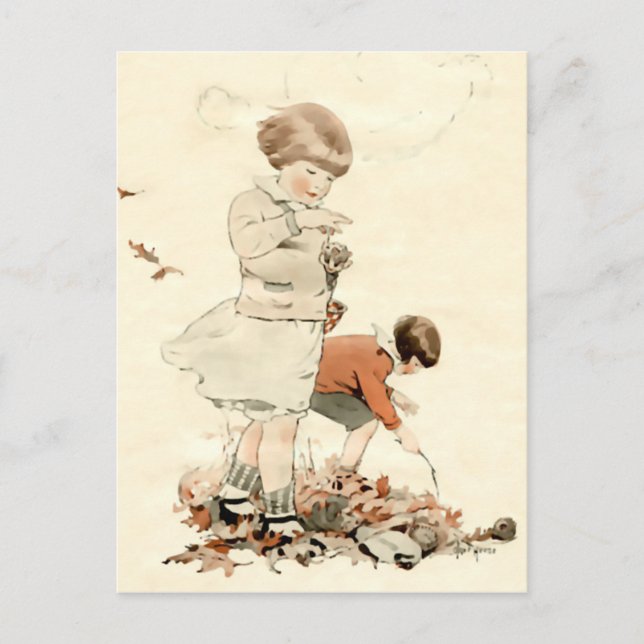 Außenspielen Postkarte (Vorderseite)