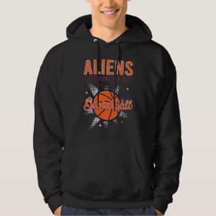 Außenstehende Entführung Area 51 Basketball Wortsp Hoodie