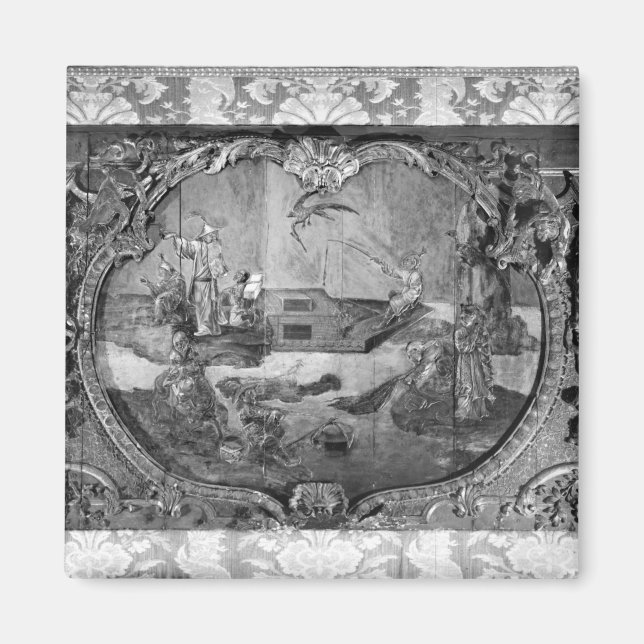 Außenwand mit chinesischem Gegenstand, c.1730 Magnet (Vorne)