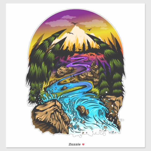 Außenwelt Aufkleber (Blatt)