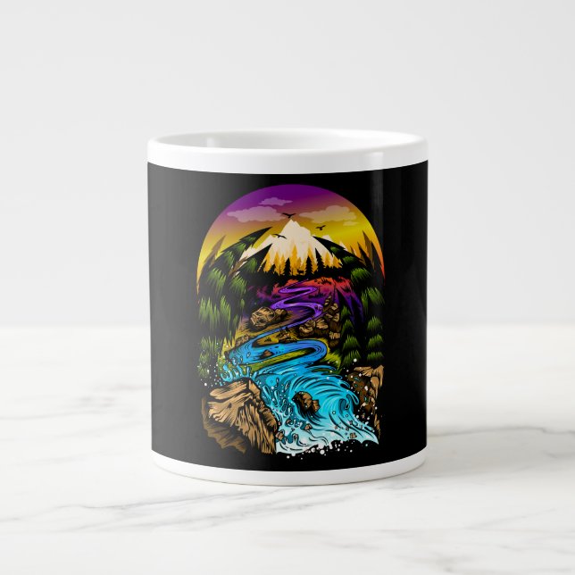 Außenwelt Jumbo-Tasse (Vorderseite)