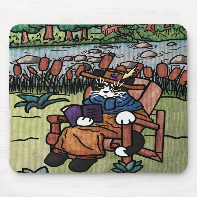 Außenwerbung Gartenkatze Mousepad (Vorne)