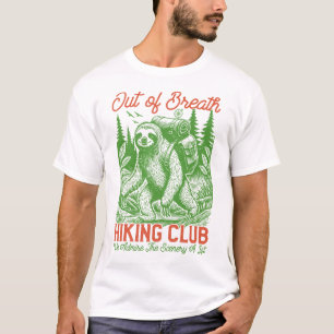 Außer Atem Lustiger Faultier-Wanderverein T-Shirt
