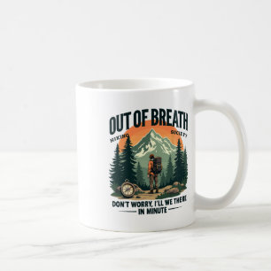 Außer Atem Wanderverein Lustig Berg Outdoor Kaffeetasse