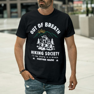 Außer Atem Wanderverein Lustiger Berg Retro T-Shirt