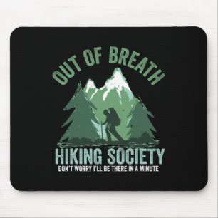 Außer Atem Wanderverein Lustiger Bergwanderer Mousepad