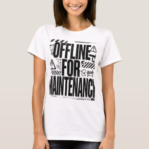 AUßER BETRIEB FÜR WARTUNG Brutalistische Typogra T-Shirt