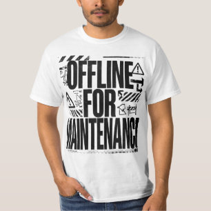 AUßER BETRIEB FÜR WARTUNG Brutalistische Typogra T-Shirt