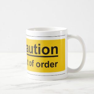 außer Betrieb Kaffeetasse
