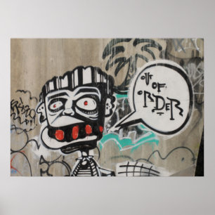 Außer BetriebGraffiti Poster