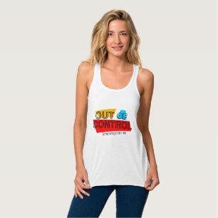 Außer Kontrolle – Fette Typografie-Statement-Desig Tank Top