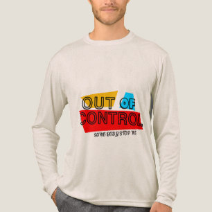Außer Kontrolle – Fette Typografie Statement Desig Tri-Blend Shirt