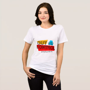 Außer Kontrolle – Fette Typografie-Statement-Desig Tri-Blend Shirt