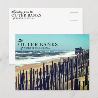 Äußere Banken - Zaun-Postkarten Postkarte