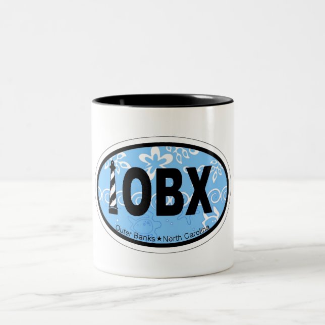 Äußere Banken Zweifarbige Tasse (Mittel)
