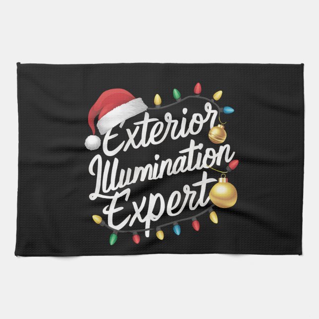 Äußere Belichtung Experte Weihnachtsbeleuchtung De Geschirrtuch (Horizontal)