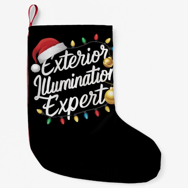 Äußere Belichtung Experte Weihnachtsbeleuchtung De Kleiner Weihnachtsstrumpf (Vorderseite)