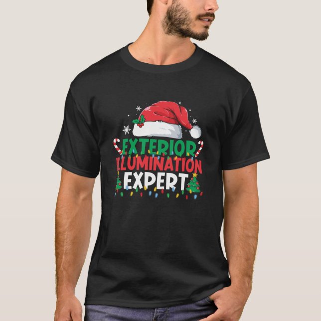 Äußere Belichtung Experte Weihnachtsbeleuchtung De T-Shirt (Vorderseite)