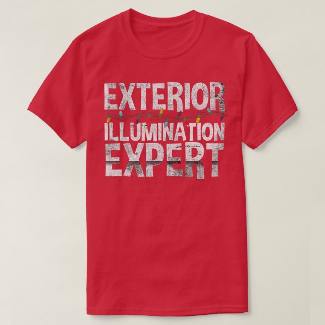 Äußere Belichtung Experte Weihnachtsbeleuchtung De T-Shirt (Design vorne)