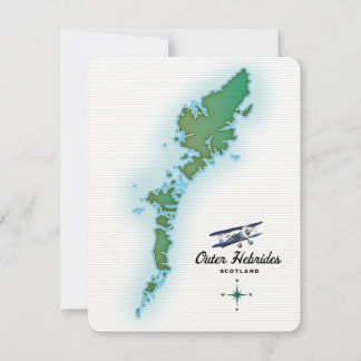 Äußere Hebriden - Schottland-Karte