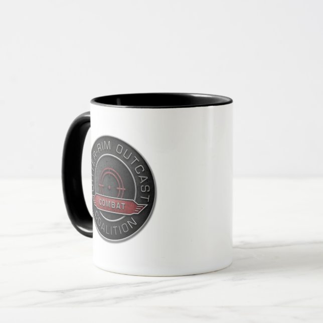 Äußere Kante-Ausgestoßen-Kampf-Abteilung Tasse (Vorderseite Links)