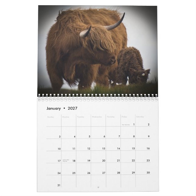 Äußerer Hebrides Kalender (Jan 2027)