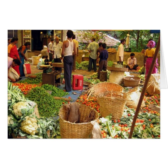 Äußerer Markt in Indien (Vorderseite (Horizontal))