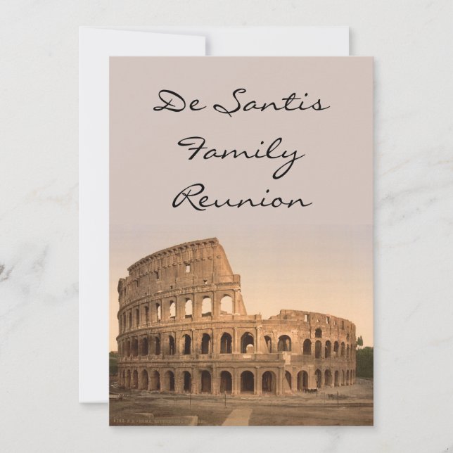 Äußeres des Colosseum, Rom, Italien Einladung (Vorderseite)