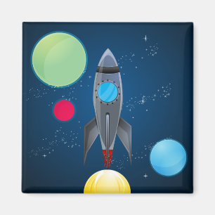 Äußeres Weltraumrakete-Schiff Magnet