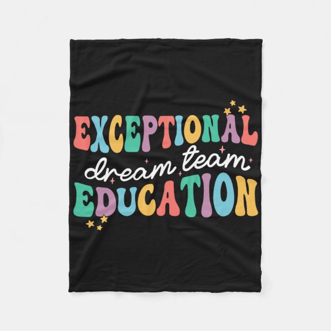 Außergewöhnliche Bildung Dream Team Sped Ese Teach Fleecedecke (Vorderseite)