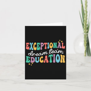 Außergewöhnliche Bildung Dream Team Sped Ese Teach Karte