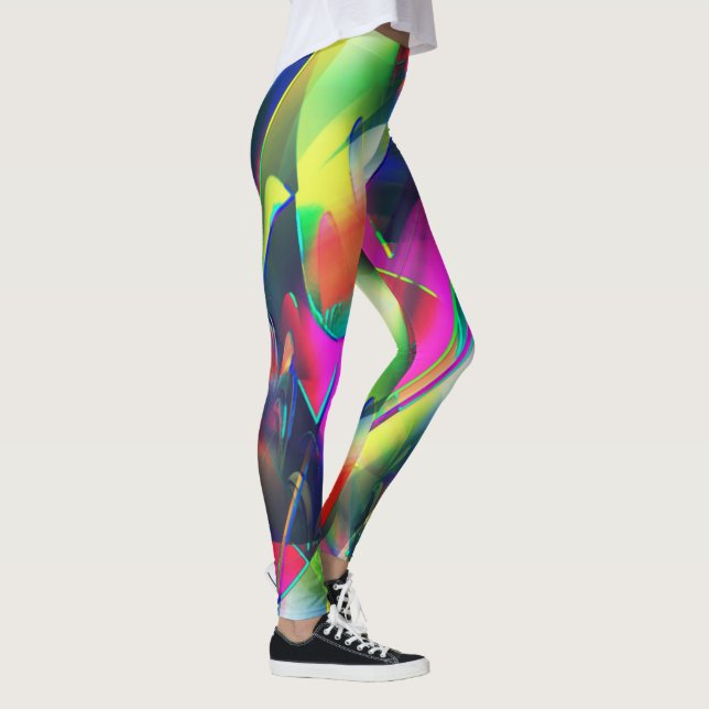 Außergewöhnliche Farbstoffe in abstrakten und schm Leggings (Rechts)