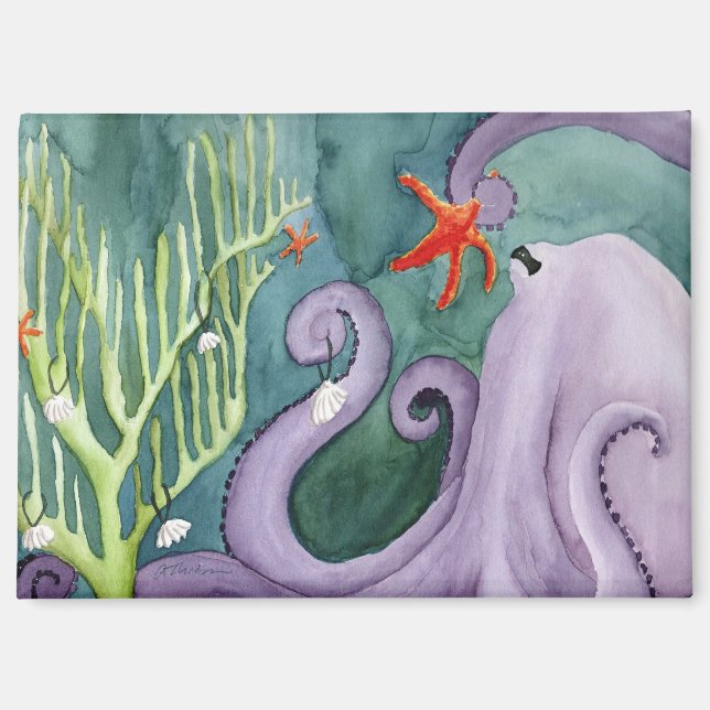 Außergewöhnliche Ferientiere: Octopus Magnet 3.5"x (Vorderseite)