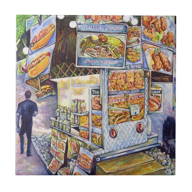 Außergewöhnliche künstlerische Arbeit Fliese (Vorderseite)