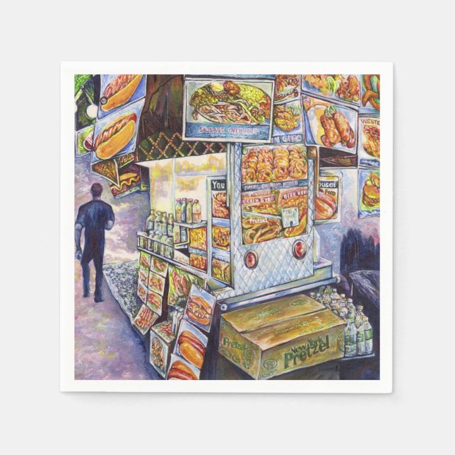 Außergewöhnliche künstlerische Arbeit Serviette (Vorderseite)