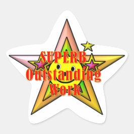 Außergewöhnliche Star-Sticker Stern-Aufkleber