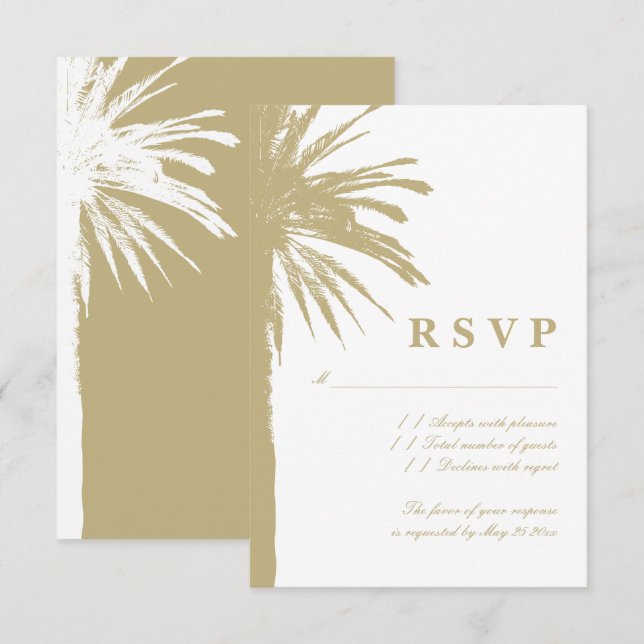 Außergewöhnliche UAWG für Hochzeiten am Strand RSVP Karte (Vorne/Hinten)