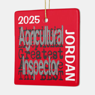 Außergewöhnlicher Landwirtschaftsinspektor CUSTOM Keramikornament